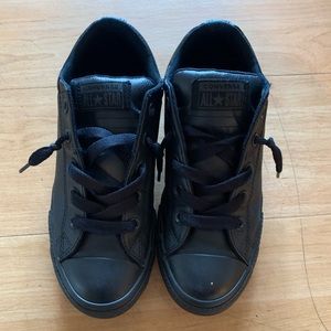 Black slip on converse